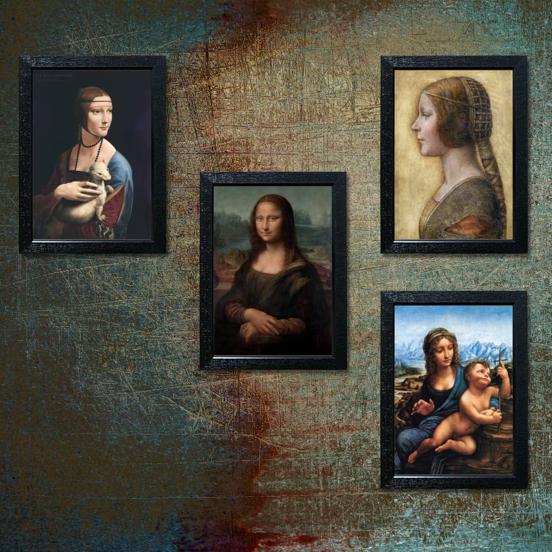 Leonardo Da Vinci Paintings Profile of a Young Fiancée Wall Art Poster