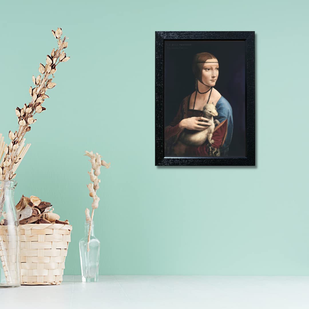 Leonardo Da Vinci Paintings Wall Art Picture Modern Motivational Posters Vintage Artwork For Bedroom Living Room Decor Poetry Gifts Framed