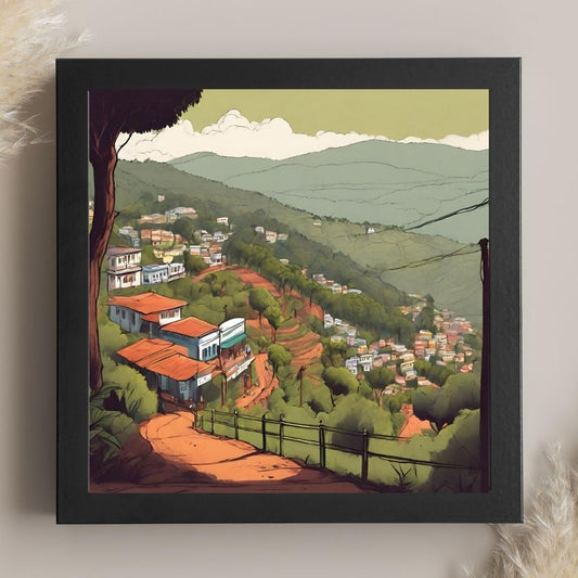 Vintage Travel Wall Art - Ooty, Tamil Nadu - Decorative Frame Poster