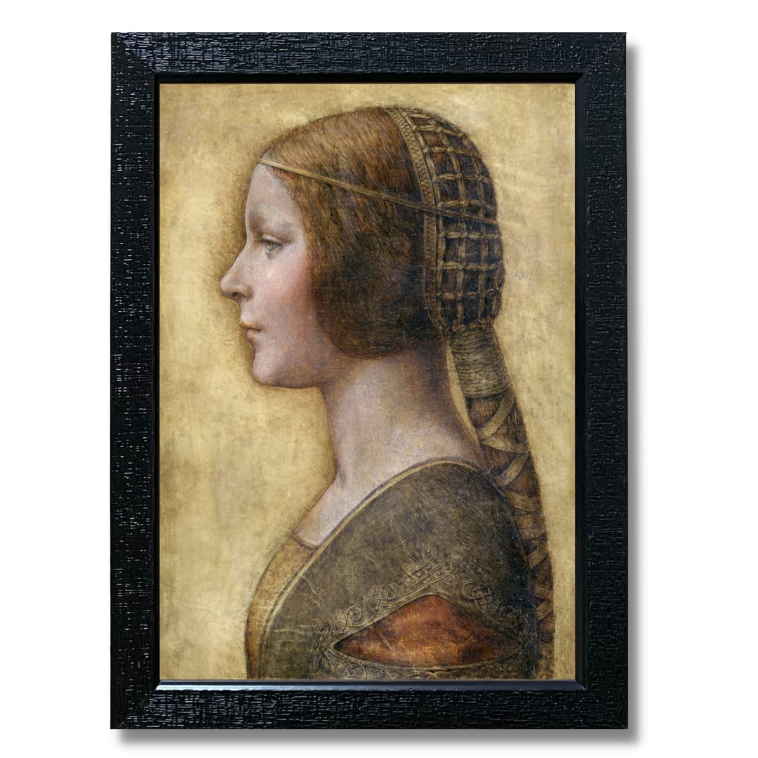 Leonardo Da Vinci Paintings Profile of a Young Fiancée Wall Art Poster