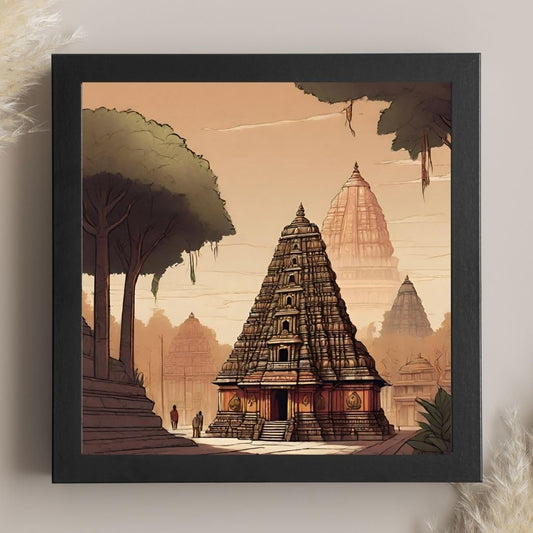 Vintage Travel Wall Art - Cities and Places in India Posters - Decorative Frames for Wall Decoration