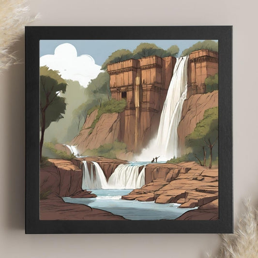 Vintage Travel Wall Art - Cities and Places in India Posters - Decorative Frames for Wall Decoration