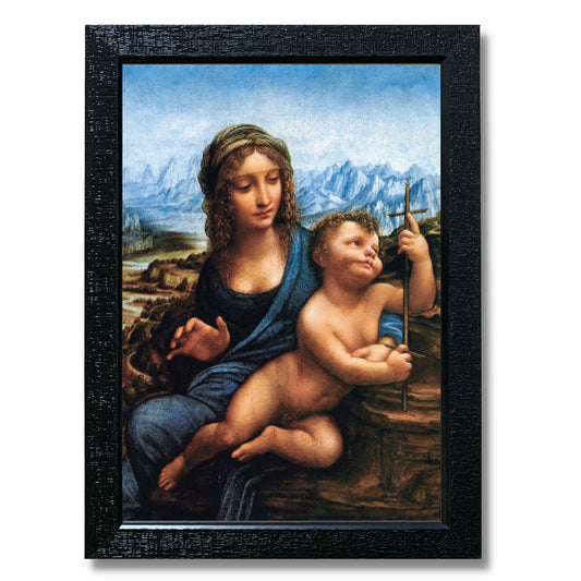 Kagaz Kala - Leonardo da Vinci's Madonna of the Yarnwinder - Modern Motivational Poster